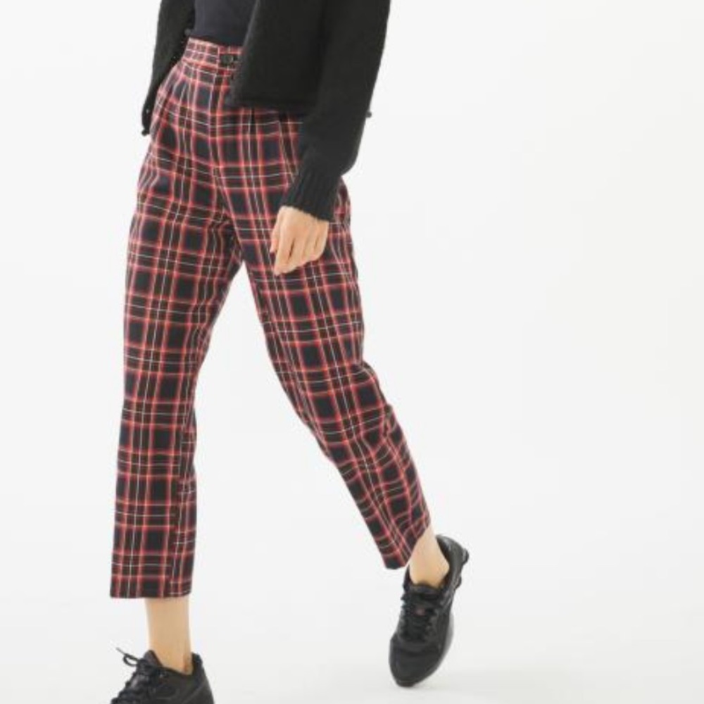 Urban Renewal Remnants Plaid Mom Pants XS